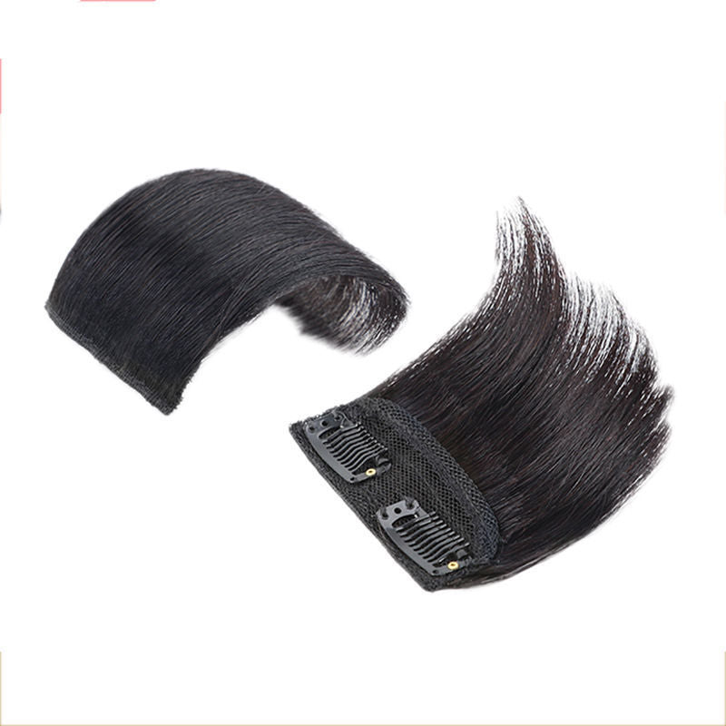 one piece invisible pad hair root two side fluffy wig piece female