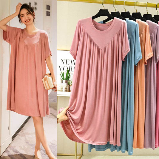 Modal Summer Nightdress Loose Fit Casual Dress for Women - Price Value Store