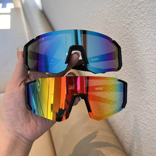 Large Face Sunglasses Cycling Sunglasses Outdoor Sports Eyewear - Price Value Store