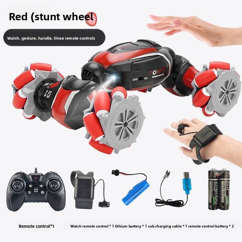 Gesture Induction Deformation Remote Control Car Children's Toy Twisted Four-wheel Drive Climbing Racing Car Boy Charged Electric Off-road Vehicle - Price Value Store
