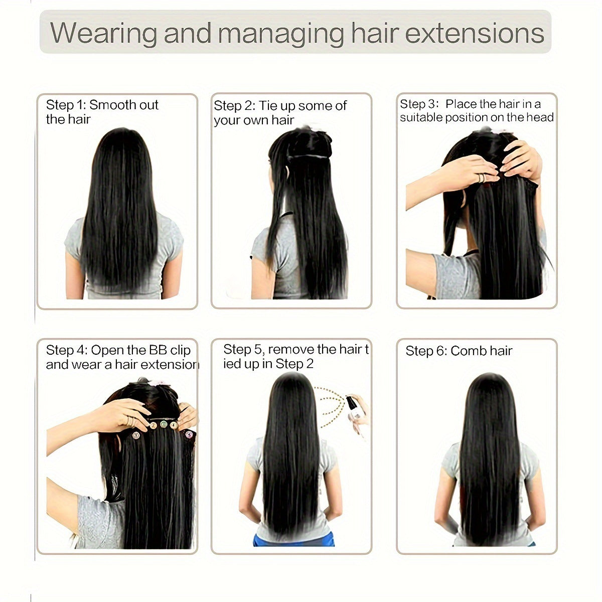 Lose 80cm wig hair extension piece