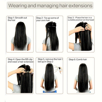 Lose 80cm wig hair extension piece
