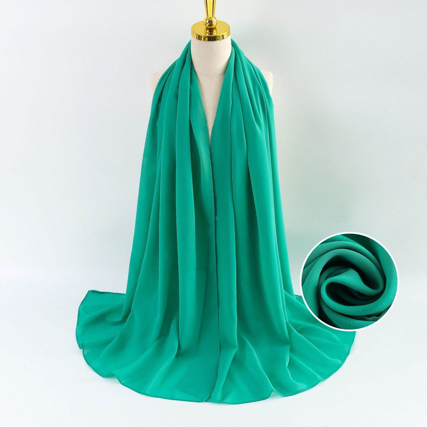 Elegant Pearl Chiffon Scarf for Women - Price Value Store
