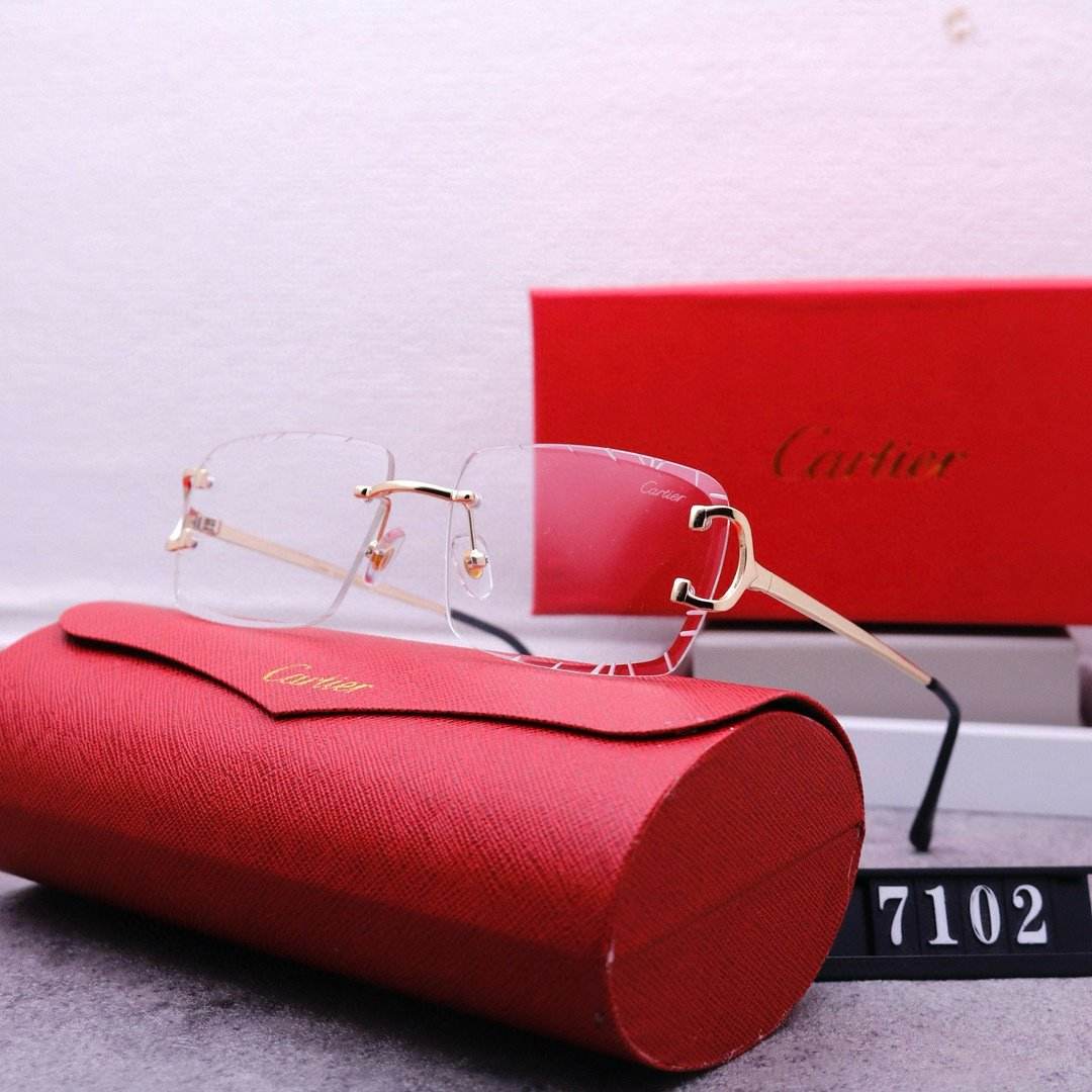 Rimless beveled sunglasses - Price Value Store