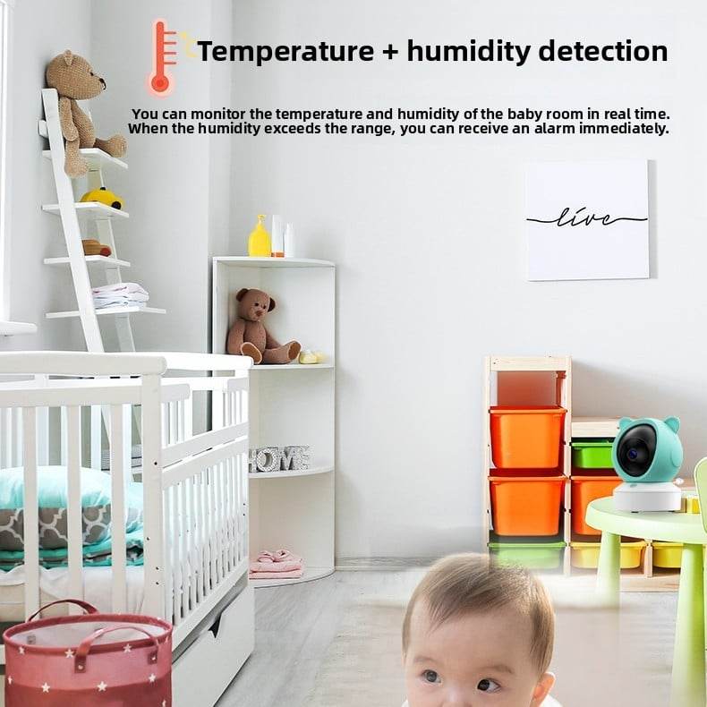 Graffiti WiFi Wireless Remote Video Baby Monitor with Screen Mobile Tracking Cry Alarm Baby Monitor - Price Value Store