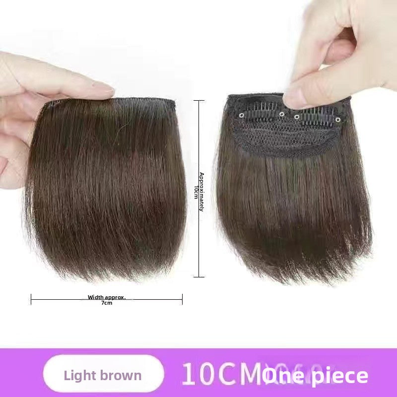 One-piece fluffy wig for the top of the head