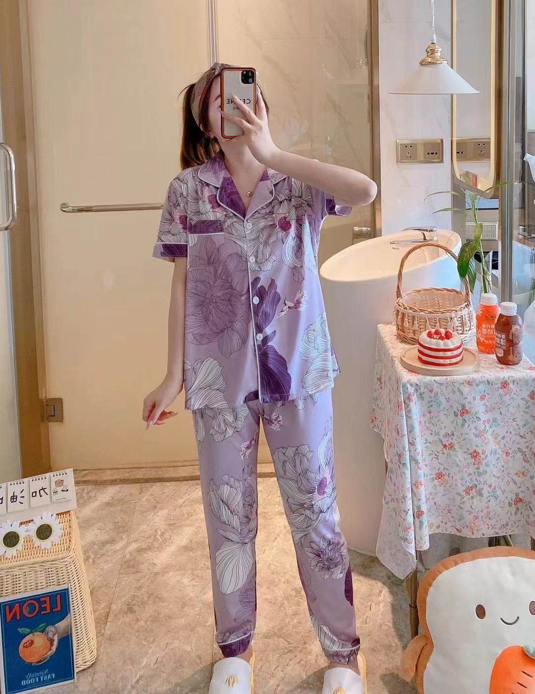 Long pants and cardigan home wear - Price Value Store