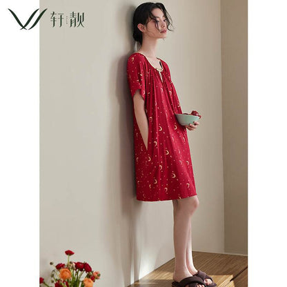 Summer thin short-sleeved modal cotton sexy pajamas - Price Value Store