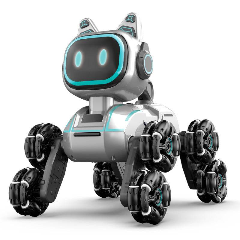 Remote-controlled eight-wheel stunt robot dog - Price Value Store