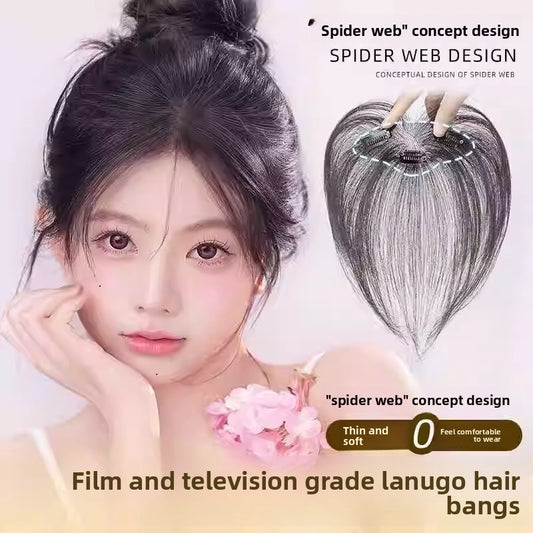Fetal hair bangs hairline wig patches