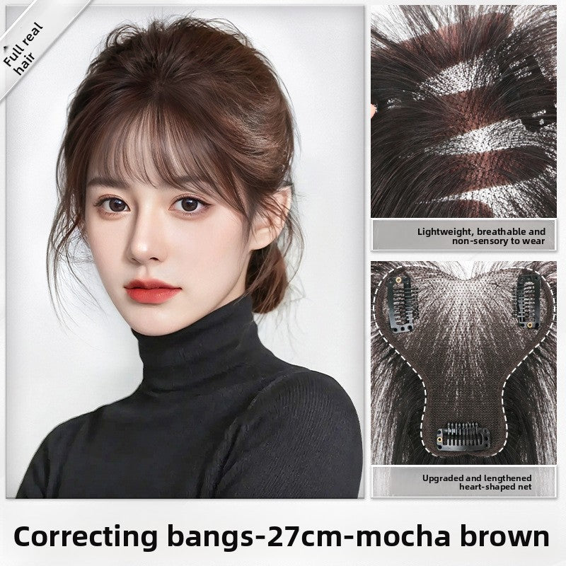 Fetal Hair Eight-character Bangs Wig