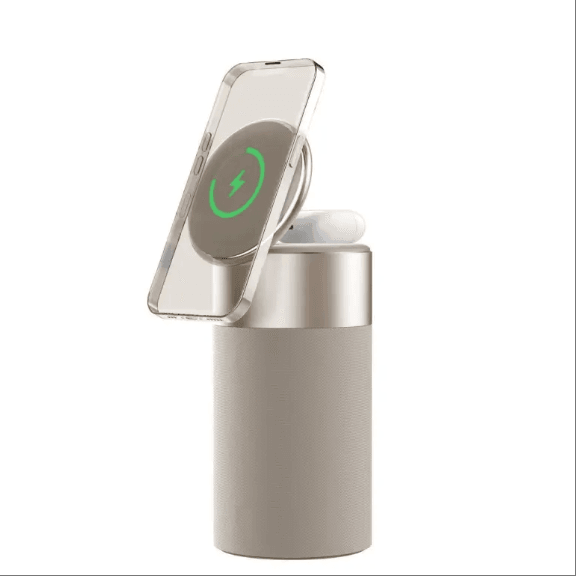Magnetic suction wireless audio charging mobile phone headset magnetic suction wireless charging household mini portable desk decoration speaker - Price Value Store