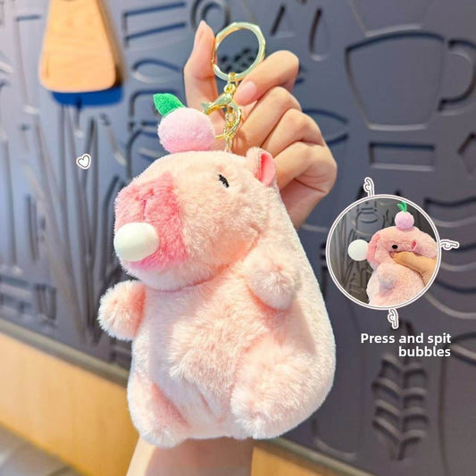 Cute Bubble-Blowing Kapibara Plush Toy - Price Value Store