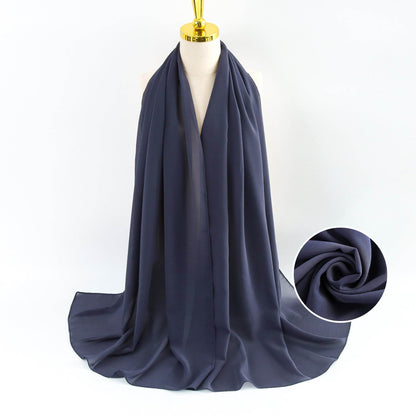 Elegant Pearl Chiffon Scarf for Women - Price Value Store