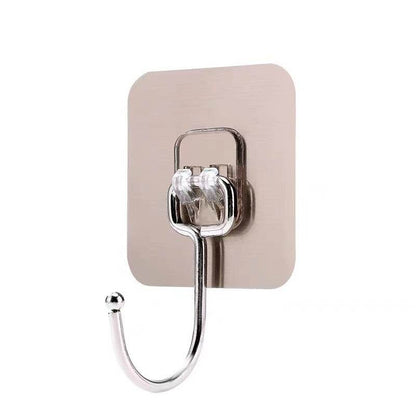 Metal large hook with strong adhesive and no need for drilling holes - Price Value Store