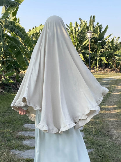 Ruffled Large Swing Turban Middle East Solid Color Large Turban - Price Value Store