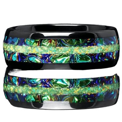 Green Opal Stainless Steel Ring - Price Value Store