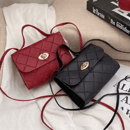 A small square bag with diamond-shaped stripes - Price Value Store
