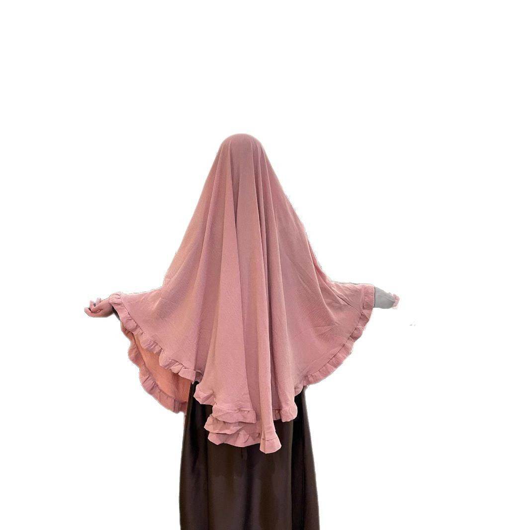 Ruffled Large Swing Turban Middle East Solid Color Large Turban - Price Value Store