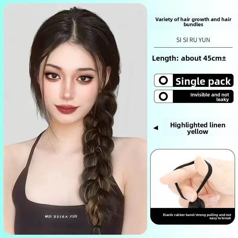 Colorful Hand-Woven Synthetic Hair Ponytail Bundles for Volume & Styling - Price Value Store