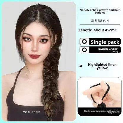 Colorful Hand-Woven Synthetic Hair Ponytail Bundles for Volume & Styling - Price Value Store