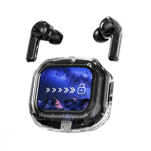 Transparent LCD Bluetooth Headset with Noise Cancellation - Price Value Store