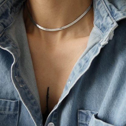 Clavicle Necklace Titanium Steel Color Preserving - Price Value Store