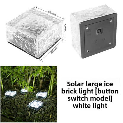 Solar-Powered Outdoor Ice Brick Lamp - Price Value Store