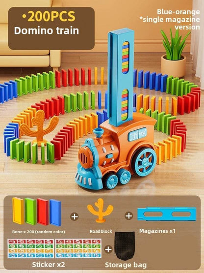Children's automatic domino distribution train toy - Price Value Store