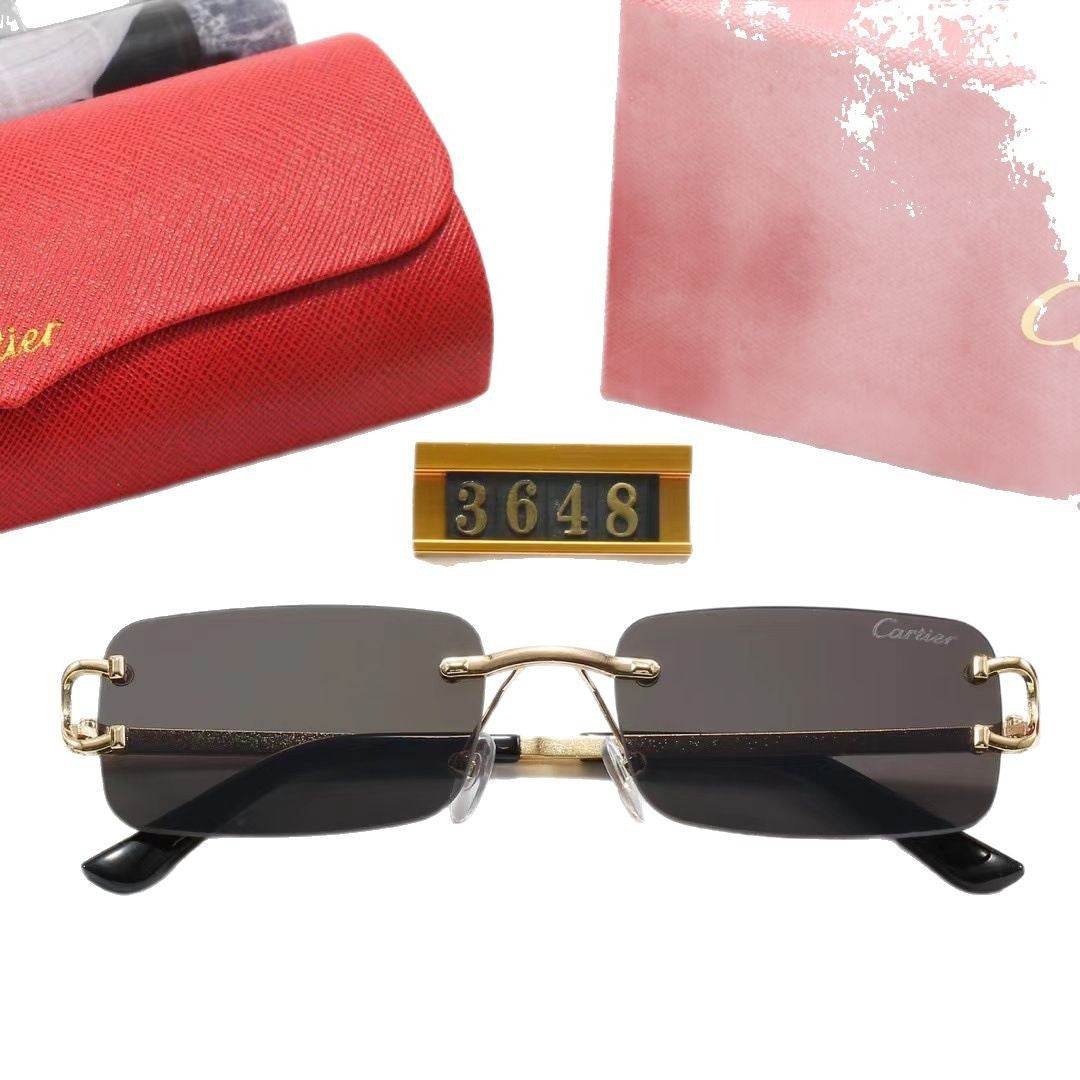 Rimless beveled sunglasses - Price Value Store