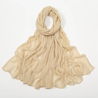 Solid-color simple headscarf - Price Value Store