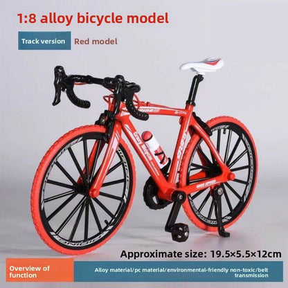 Mini Alloy Curved Handlebar Bicycle Model - Price Value Store
