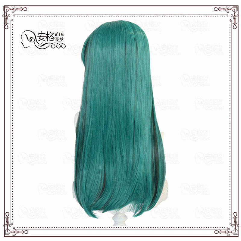 Green Long cosplay Wig