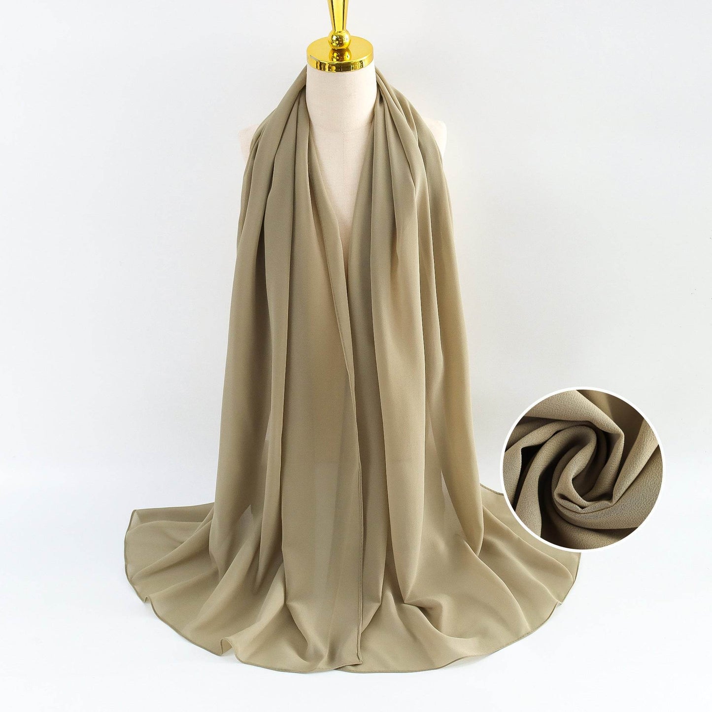 Elegant Pearl Chiffon Scarf for Women - Price Value Store