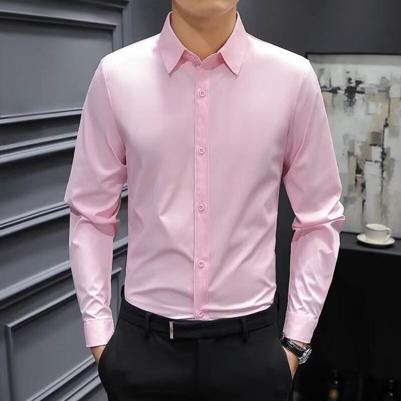 Men's long-sleeved formal dress shirt - Price Value Store