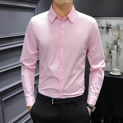 Men's long-sleeved formal dress shirt - Price Value Store