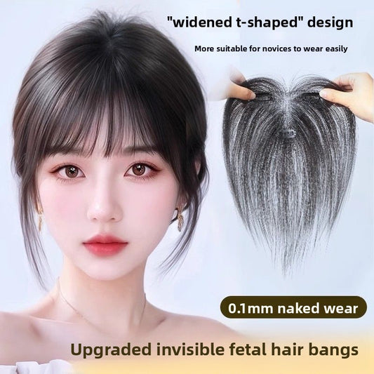 Extended lightweight and breathable bangs wig pieces