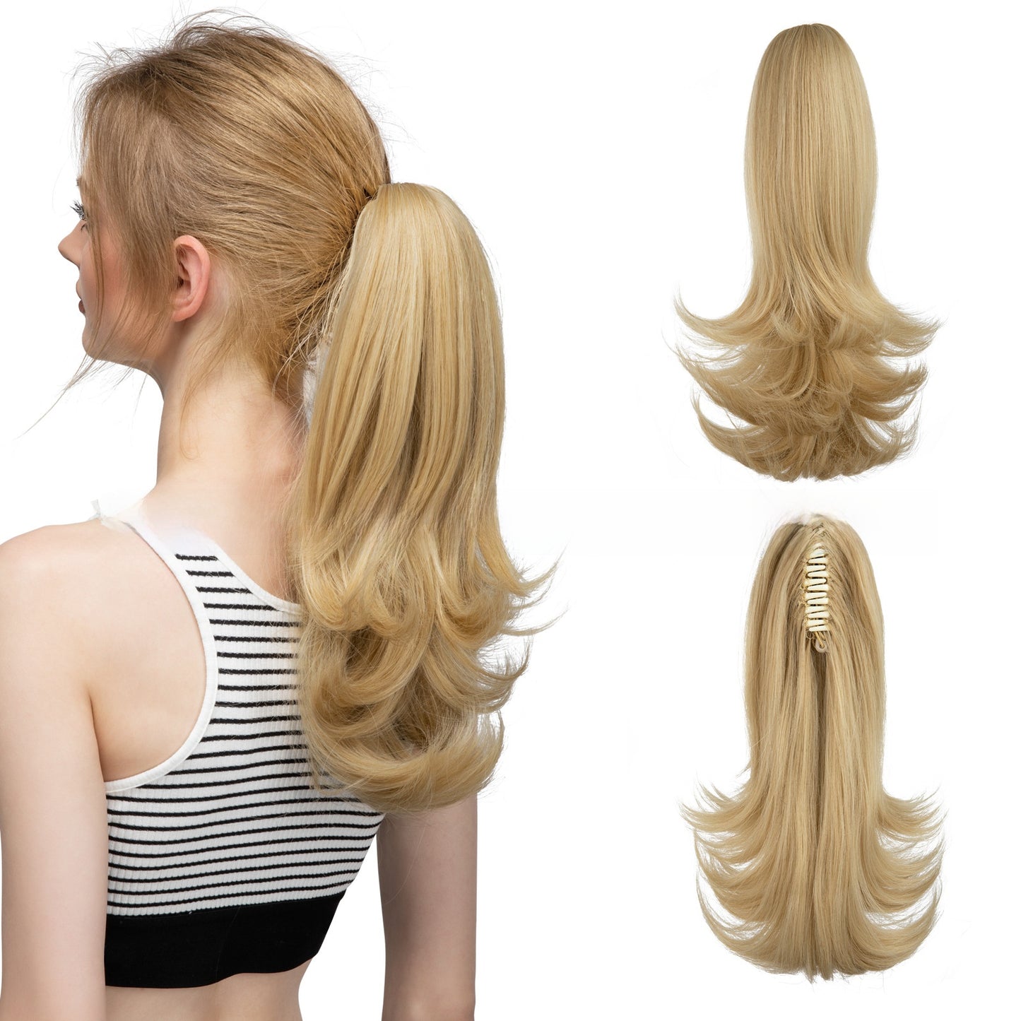 Synthetic Hair Clip-on Ponytail