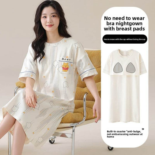 A nightgown with a chest cushion - Price Value Store