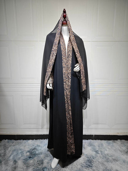 Leopard print fashionable robe - Price Value Store