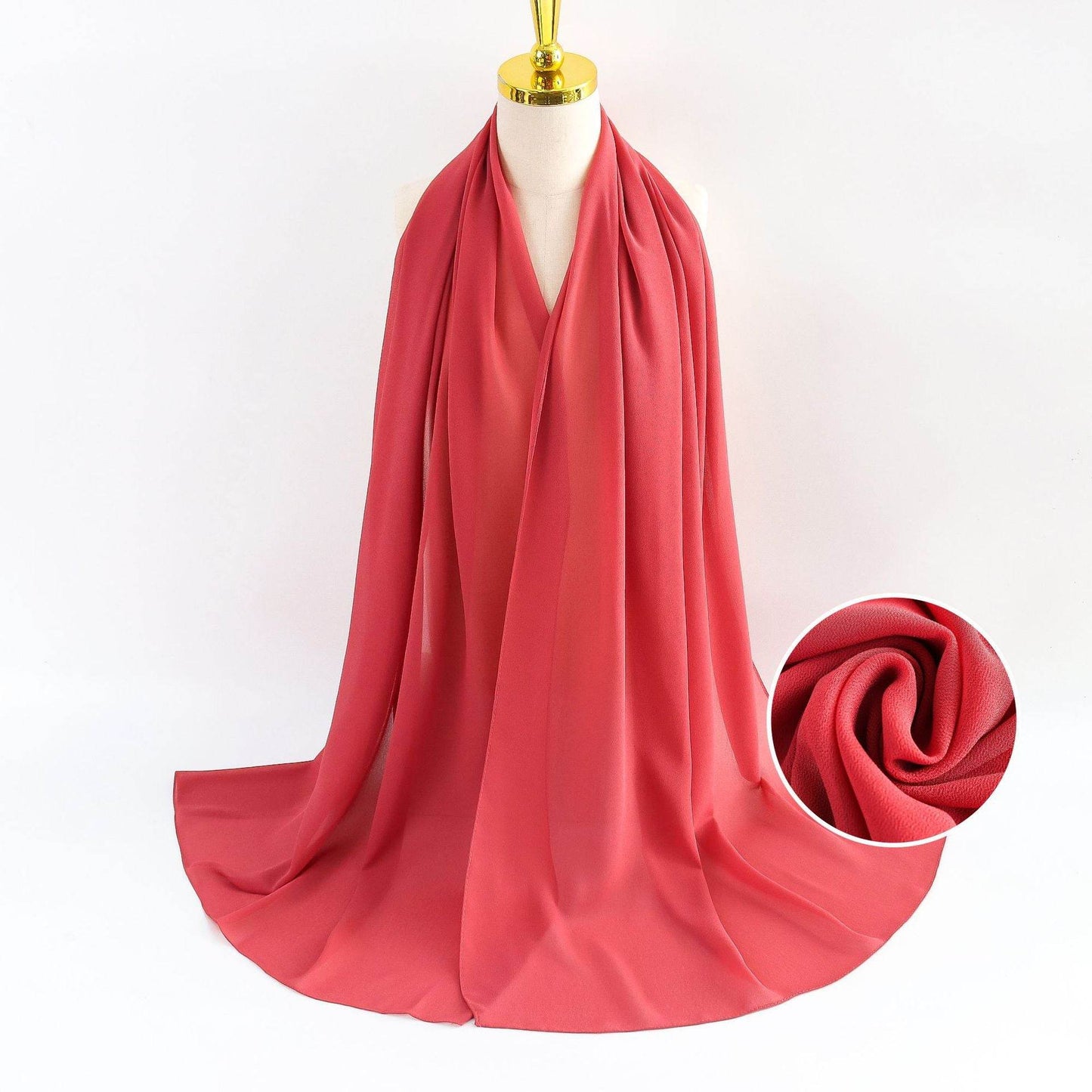 Elegant Pearl Chiffon Scarf for Women - Price Value Store