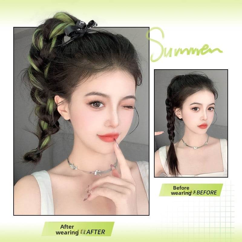 Colorful Hand-Woven Synthetic Hair Ponytail Bundles for Volume & Styling - Price Value Store