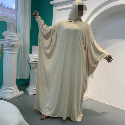 Solid-color batwing robe - Price Value Store