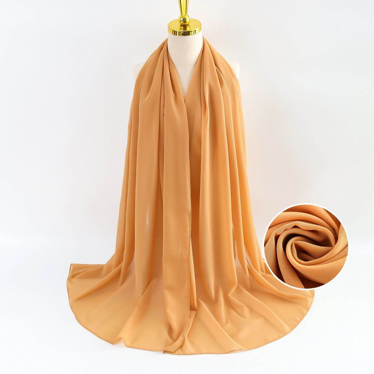Elegant Pearl Chiffon Scarf for Women - Price Value Store