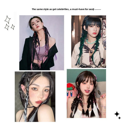 One-piece invisible braided hair rope