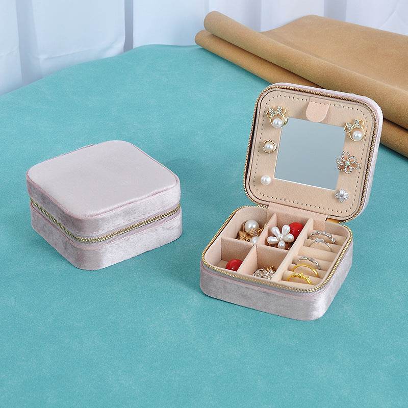 Portable mirror jewelry box - Price Value Store