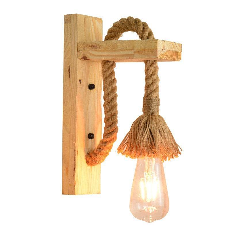 Rustic Rope Wall Lamp - Price Value Store