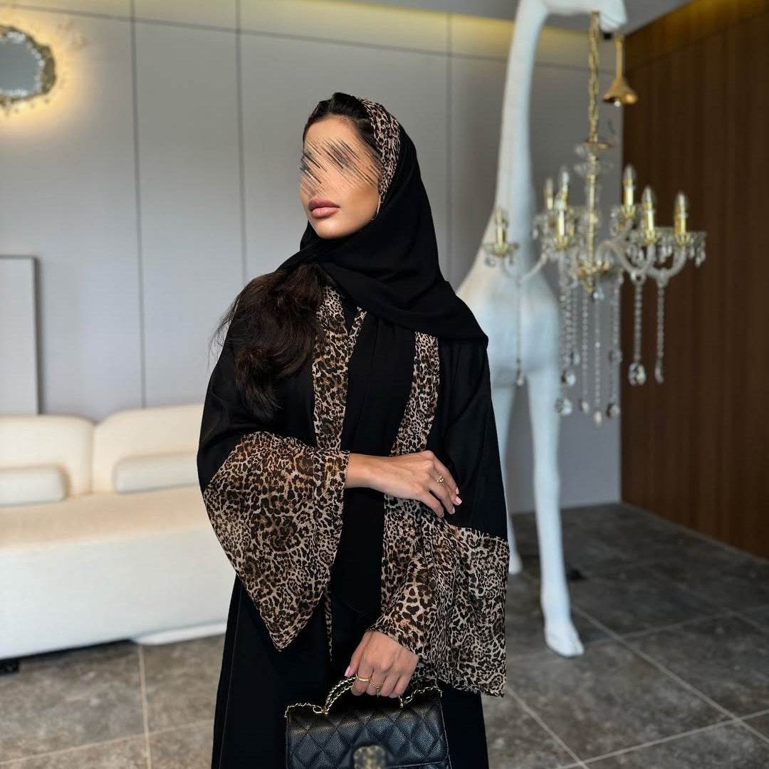 Leopard print fashionable robe - Price Value Store