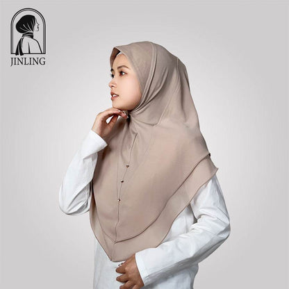 Double-layer chiffon long silk scarf headscarf - Price Value Store