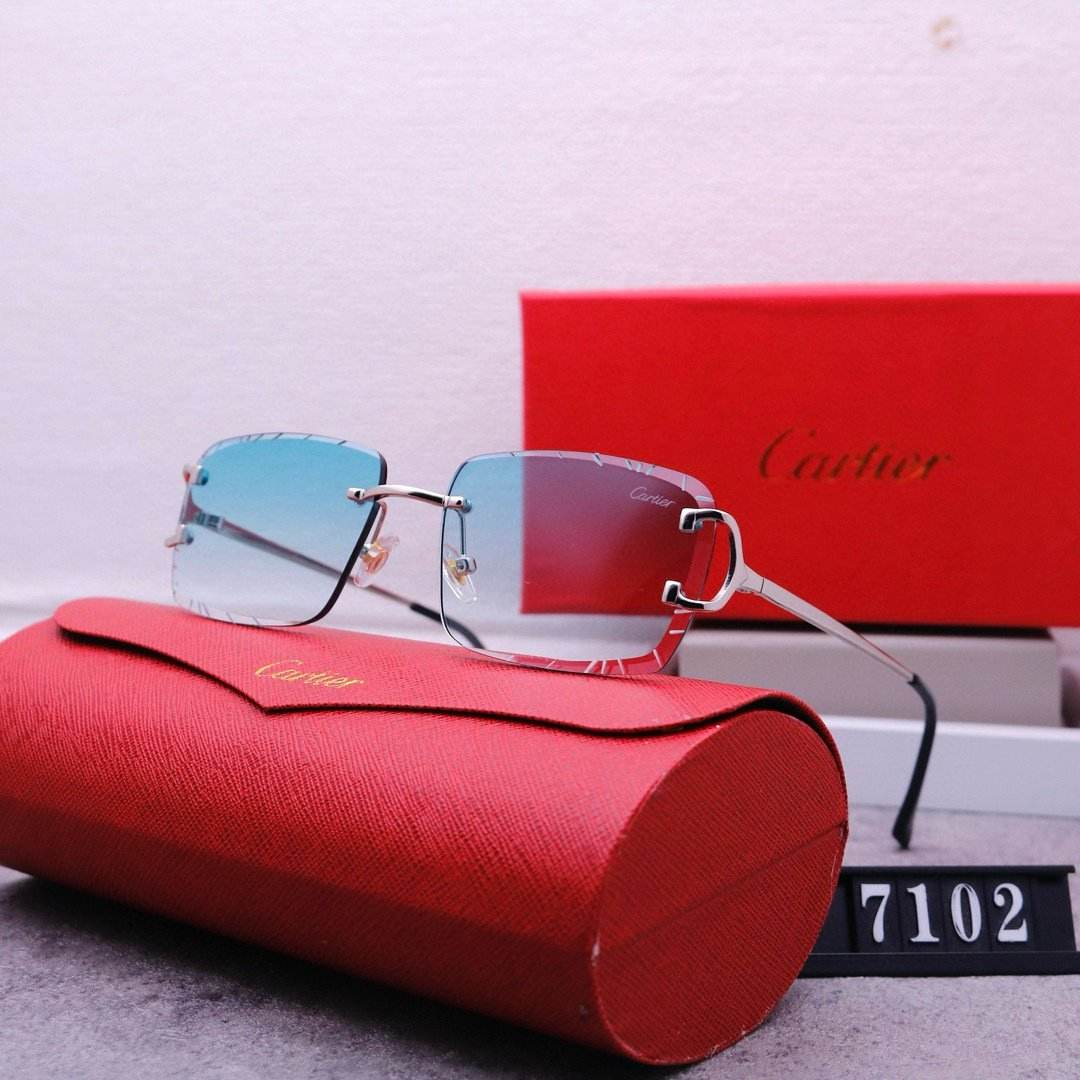 Rimless beveled sunglasses - Price Value Store